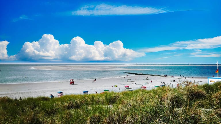 Quand est-ce qu'il fait le plus beau à Borkum ?