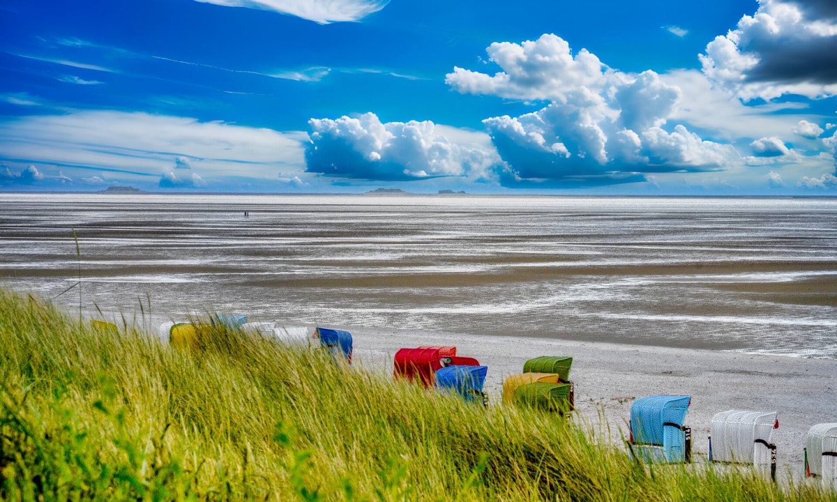 North Frisian Islands - TOP 6 for vacation + Halligen 10 Wadden Sea on the North Sea island Föhr
