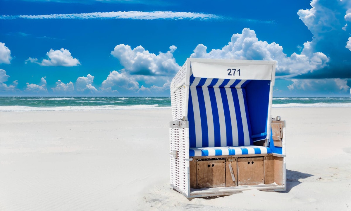 Sylt sea beach chair