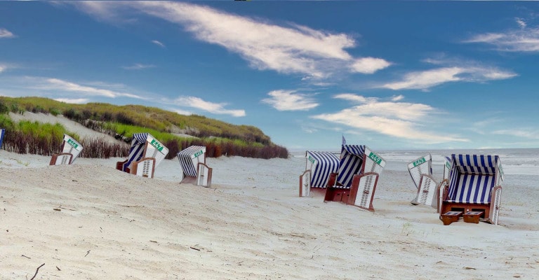 Combien coûte une chaise de plage à Norderney ?