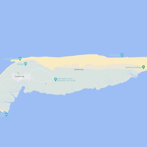 Landkarte von der Nordseeinsel Spiekeroog
