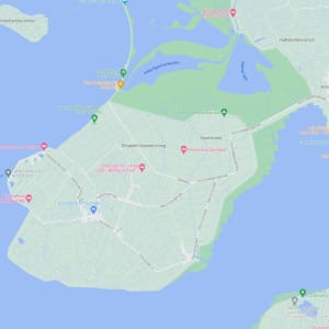 Carte de la plage nord